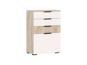 Роджина Комод 3 ящика с дверкой 600 (Миф)